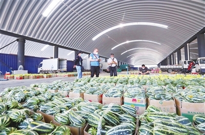 碧城焕新颜 西青区辛口镇农产品批发市场交易罩棚改造完成